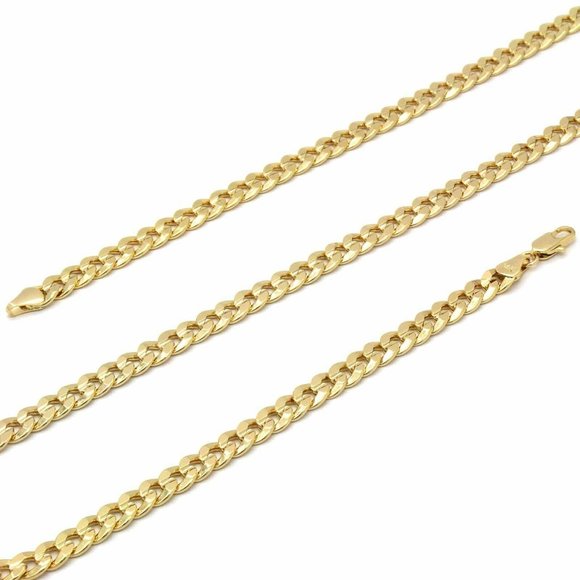 18k Gold Jesus 24" Cuban Chain + Pendant - Picture 6 of 6